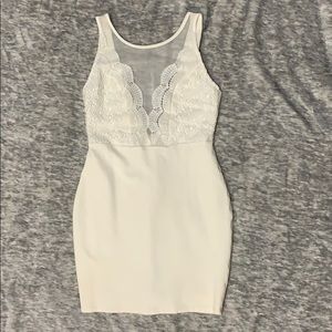Lulus white lace top dress